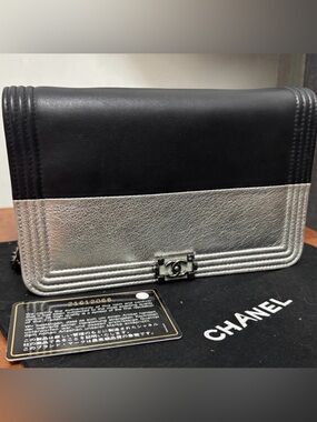 Chanel WOC boy bag black/silver